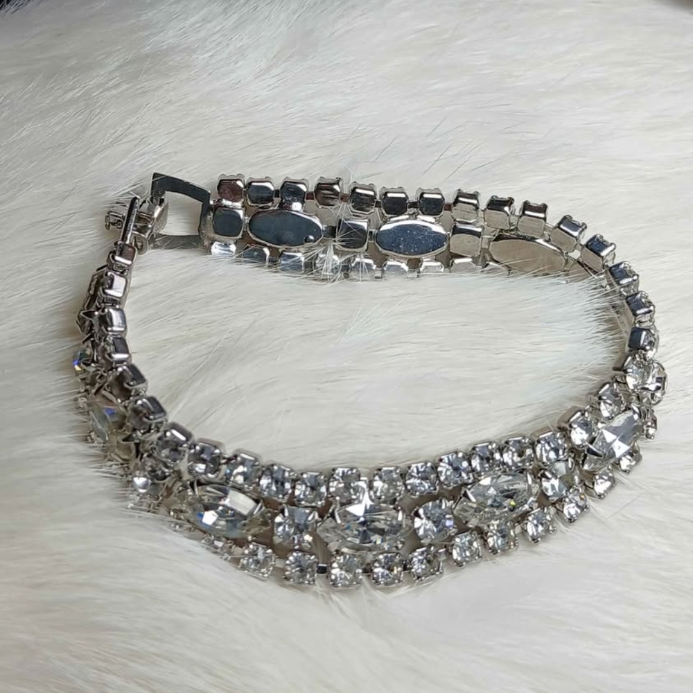 Dazzling Silver Crystal Bracelet